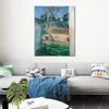 Большой абстрактный холст арт cour de ferme Aavers Paul Cezanne