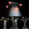 Moderne Luxus-LED-Regenduschköpfe mit großem Durchfluss und mehreren Funktionen, Regen-LED-Duschkopf, Deckenwasserfall, Nebel, 600 x 800 mm, Dusche2577