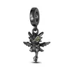 Charms 925 Sterling Silber Dangle Charm Anhänger Niedlicher kleiner Feuerdrache Sprühschildkröte Schmuck Vertikale Perle Pandora DIY Mode Acc Dhjdz