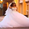 Brilliant Tulle Sweetheart Neckline Ball Gown Wedding Dresses with Beadings & Rhinestones Top Bridal Gowns robe soiree courte et c340h