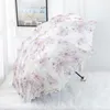 Umbrellas Fashion Retro Double Layer Lace Embroidery Princess Umbrella Outdoor Portable Folding Sun Protection Umbrella UV Protection Sun Umbrella 230719