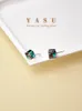 Stud Yasu Cube Auroral Sucre Arc-En-Ciel Australien Carré Cristal Étude Boucles D'oreilles pour Femmes Mignon Simple Couleur Mode Bijoux Accessoires 230719