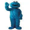 Traje de mascote Blue Cookie Monster Disfarce Fantasia tamanho adulto Trajes de Halloween 219m