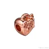 2018 Осень 925 Серебряные ювелирные изделия Love You Lock Rose Gold Beads Fits Bears Bracelets Bracelets для женщин ювелирные изделия Maki261h