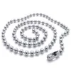 2 4mm 50cn 55cm 60cm 70cm Stainless Steel Bead Ball Chains Necklaces Basic Round Bead Chains 4 size Choice 20 22 24&quot258B