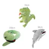 Puppets Hand Hand Puppet Story Plush Doll Cute Animal Shark Toy Snake Dinozaur Mouth może zrobić ręce 230719