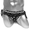 Slip mode dentelle maille Sissy slips Lingerie culotte pour hommes travestis Gay Bikini Sexy sous-vêtements Transparent Floral