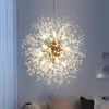 Modern Dandelion LED Ceiling Light Crystal Chandeliers Lighting Globe Ball Pendant Lamp for Dining Room Bedroom Living Room Lighti296m