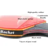 Tennis stołowy Raquets 2PCS Profesjonalny 6 -gwiazdkowy rakiet ping pong set Pimplesin gumowa wysoka jakość łopatki nietoperzy z torbą p230719