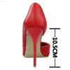 Sandaler Fashion High Heels Red Yellow Black Heels 2021 Spring Woman Pumps Stiletto Heels Office Shoes Point Toe Women Heels 10.5 CM L230720