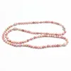 SN1380 Pulseira Feminina Ioga 108 Mala Balance Pulseira 6 mm Pedra Rodonita Jóias Moderna Cabeça de Buda Colar239b