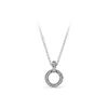 Nouveau 925 Sterling Silver Circle Pendentif Collier Boîte d'origine Convient pour Pandora CZ Diamant Disque Chaîne Collier Femmes Men296y