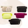 Womens Bum Lulu Everywhere Fleece Crossbody Chest Bag Lululemen Womens Luxury Designer Belt Nylon Bag Bumbag Fanny Pack Handväska utomhus mode axelväskor rem