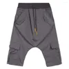 Heren Shorts Cody Lundin Mode modieus Hip Hop Knielengte Effen Kleur Gym Zweet Kort Met Zakken Zomer Informeel Zwart Sportkleding Voor Heren