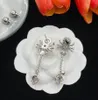 Punk Gotico Scheletro Ciondola L'orecchino Retro Oro Argento Placcato Diamante Goccia Eardrops Orecchini Designer Per Le Donne Regalo Di Gioielli Da Sposa Per Feste Femminili