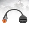 Adattatore per cavi diagnostici OBD2 da 6 pin a 16 pin per moto Harley Davidson2753