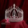 Rhinestone Crowns Tiaras Hong Kong Miss Beauty Pageant Queen Bridal Wedding Princess Party Prom Night Clup Show Crystal Headband H2245