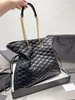 Gaby quiltad mönster shoppingväska kvinnors väskor designer väskor axelväskor lyx mode läder messenger kedja väskor handväska totes väska plånbok ti79