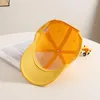 Ball Caps 2023 Fashion Children's Cap Solid Color Curved Eaves Baby Sun Outdoor Sunscreen Baseball For 3-6 Years Old