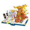 Blokken Stad Creatieve Sprookje Boek Paddestoel Huis Puppet Paradise Desktop Woondecoratie Micro Bouwstenen Bricks Speelgoed Geschenken R230720