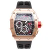 Multi-funzione Richardes Orologi Orologio da uomo Alta bellezza Student Trend Dominant Milles Red Demon Black Technology Tritium Gas Women's Watch89AG