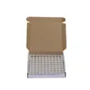 100 Pcs/Paper Box 1 ml 2 ml Amber Mini Glazen Flessen Essentiële Olie Display Flacon 1CC 2CC kleine Parfum Bruin Sample Container Gratis Verzending Msgk