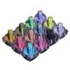 Paznokcie Glitter 12pcs holograficzne proszek 005 mm cekiny pigmenty Pigments Art Flakes Dekoracja Pigment DIY 230801