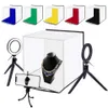 PULUZ 30 30 cm softbox ljusbox Portable Studio LED PO Lightbox 6 färger bakgrunder för bordsskiva pografi LED -belysning Box234U