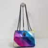 Evening Bags in Picotin Y2K Women's Rainbow Shoulder Bag Purse Ladies Crossbody Bag Female Shining Diamond Bag 230719