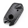 Черное пластиковое углеродное волокно для Kia Stinger K900 4 Кнопки Ключ Кейс Кейс 3114