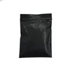 10 15 cm risigillabile cerniera nera chiusura lampo sacchetto di imballaggio in plastica opaca 200 pz / lotto Grip Seal riutilizzabile drogheria sacchetto di stoccaggio PEhigh quat236i
