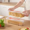 Lagringsflaskor Mikrovågspasta behållare Kokare Spaghetti Cooking Container Noodle Box
