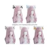 Andra evenemangsfestförsörjningar Plush Cat Ears Hair Clip med Bowknots Lolita Kitten Hairpin Furry Animal Headwear Decorative Barrettes Dhzyi