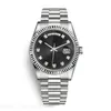 Daydate Watch for Women Mens Automatic Wristwatch Diamond Pink 36mm Lady Orologio. Mekanisk rörelse titta på aaa kvalitet rostfritt stål enkelt dh09 c23