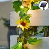 Strings Solar Vine Lichtslingers Bladslingers Outdoor Tuinlampen Kerst Fairy Night Wedding Party Decoration