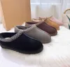 Bota de inverno de tornozelo designer de pele botas de neve Tasman chinelo salto plano macio mules couro real austrália botas para mulher uggity todos os tipos de moda