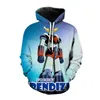 Erkek Hoodies UFO Robot 3D Baskı Sweatshirt Goldorak Anime Grendizer Hoodie Erkek Kadın Moda Sokak Giyim Harajuku Erkek Giysiler