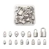 Charms 30st Box rostfritt stål hjärthängslås hängande lås för DIY -armband halsband smycken hantverk nyckelhcian making298b