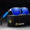 Lunettes de soleil VIAHDA marque carré sport pêche polarisée femmes hommes 2023 haute qualité miroir esthétique rétro conduite lunettes Uv400