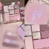 Słodka fajna wędzona paleta cieni do powiek różowa czarna gorąca dziewczyna nowe 7 kolorów Glitter Perly Shadow Eye Koreańskie kosmetyki makijażu