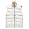 Men's Vests Leisure Down Vest Male Money Winter Pure Color Contracted White Duck Horse Collar Warm Clothing