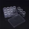 Clear Plastic Bead Storage Containers Set diamantmålning Tillbehörslåda Transparent flaskor med lock för DIY Diamond Nail T200104187U