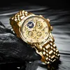 Luik 2023 Gouden Horloge Vrouwen Dames Creatieve Stalen Armband Vrouwelijke Waterdichte Klok Relogio Feminino 230719