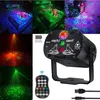 Laser Lighting DJ Disco Stage Party Lights Sound Sound Activated LED وقت العرض مع التحكم عن بُعد لـ Hallowee174b