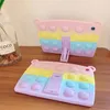 Корпус для iPad 10 2 9th 7th 7th Push It Bubble Fidget Silicone Tablet Case Air 9 7 Pro Air4 Soft Cover2128
