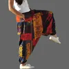 Pantaloni da donna Capris dance pantaloni thai harem donna uomo stampa hippy larghi pantaloni casual in lino di cotone pantaloni pantalon femme 230719