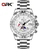 OPK Men's Quartz Watch Cool Glow Calendar Waterproof Men's Watch 42mm