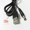 50 шт. USB 2 0 A до 5 5 мм x 2 1 мм разъема ствола DC Cable 120cm264b