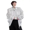 Men's Jackets Men Women Summer Breathable Organza Mesh Fashion Loose Causal Sunscreen Short Jacket Couple Streetwear Vintage Thin Coat