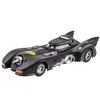 Diecast Model car 1 18 Diecast Toy Vehicle Simulation 1989 Batmobile Alloy Car Model Sound And Light Metal Pull Back car Toys Kids Boys Gift 230517